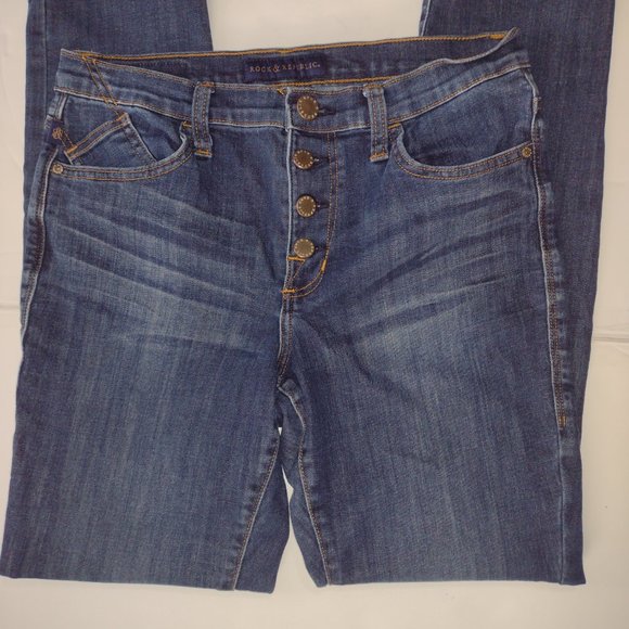 pantalones de mesclilla  Rock Y  Repulic  denim  para mujer talla 10 - Picture 2 of 9